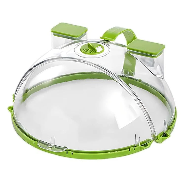 Microwave Splatter Cover with Dual Water Steamer Clear Microwave Plate Cover Lid Dish Bowl Cover