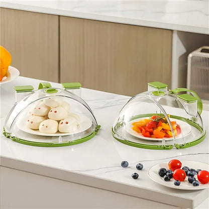 Microwave Splatter Cover with Dual Water Steamer Clear Microwave Plate Cover Lid Dish Bowl Cover