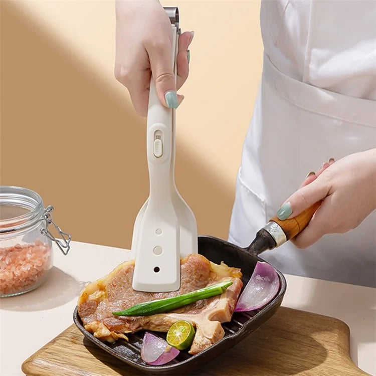 Kitchen Steak Tong Silicone Spatula Anti-Scalding Frying Fish Clip (No FDA Certification, BPA Free)