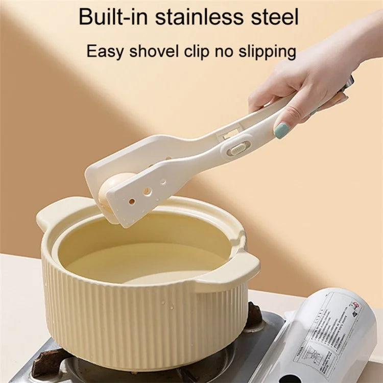 Kitchen Steak Tong Silicone Spatula Anti-Scalding Frying Fish Clip (No FDA Certification, BPA Free)