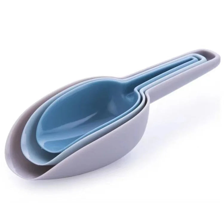 3Pcs / Set Ice Scoop Multifunctional Rice Grain Shovel Flour Scoop PP Food Scoop (BPA Free, No FDA Certificate)