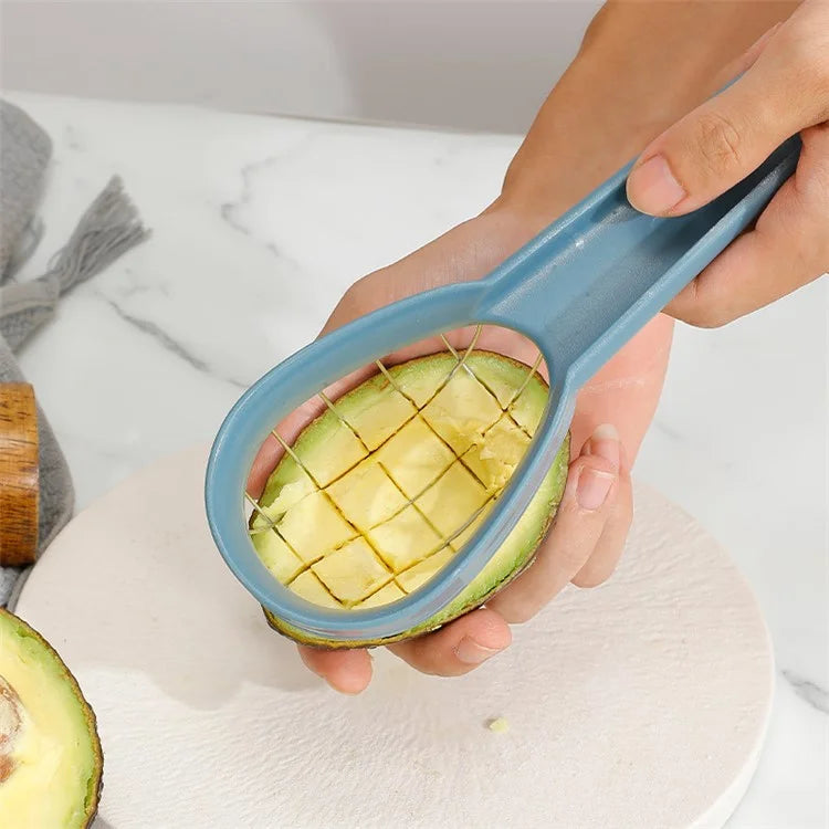 3-in-1 Avocado Slicer Kiwi Fruit Separator Dicing Corer Fruit Separation Tool (BPA Free, No FDA Certificate)