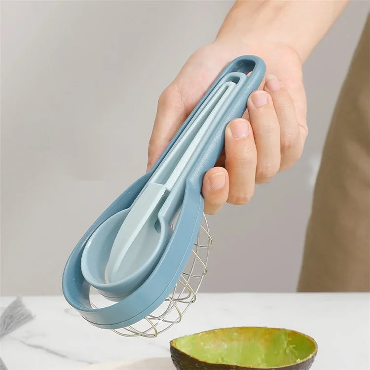 3-in-1 Avocado Slicer Kiwi Fruit Separator Dicing Corer Fruit Separation Tool (BPA Free, No FDA Certificate)