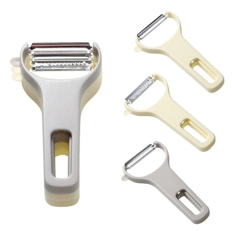 3Pcs / Set Y-shape Multifunctional Stainless Steel Vegetable Peeler Kitchen Fruit Potato Shredder (BPA Free, No FDA Certificate)