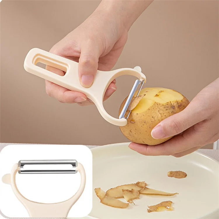 3Pcs / Set Y-shape Multifunctional Stainless Steel Vegetable Peeler Kitchen Fruit Potato Shredder (BPA Free, No FDA Certificate)