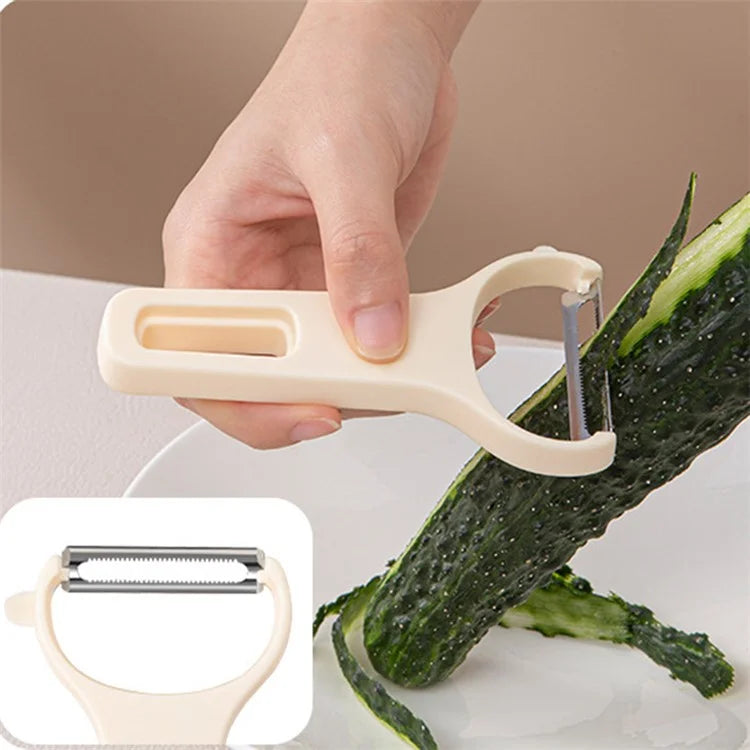 3Pcs / Set Y-shape Multifunctional Stainless Steel Vegetable Peeler Kitchen Fruit Potato Shredder (BPA Free, No FDA Certificate)