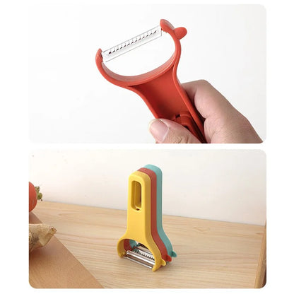 3Pcs / Set Y-shape Multifunctional Stainless Steel Vegetable Peeler Kitchen Fruit Potato Shredder (BPA Free, No FDA Certificate)