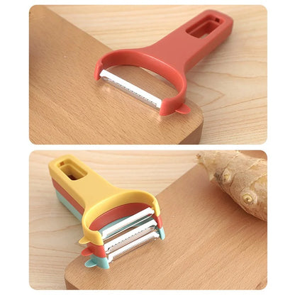 3Pcs / Set Y-shape Multifunctional Stainless Steel Vegetable Peeler Kitchen Fruit Potato Shredder (BPA Free, No FDA Certificate)