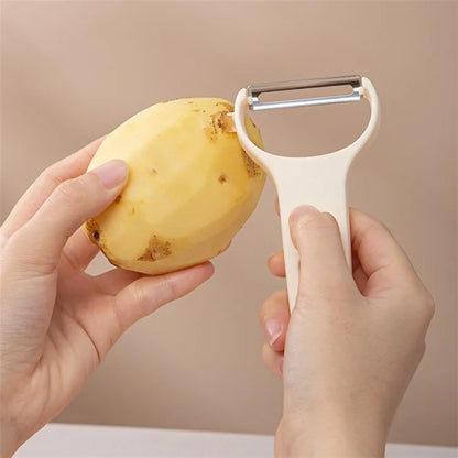 3Pcs / Set Y-shape Multifunctional Stainless Steel Vegetable Peeler Kitchen Fruit Potato Shredder (BPA Free, No FDA Certificate)