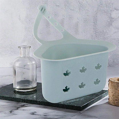 Kitchen Sink Drain Hanging Basket Faucet Sponge Wipe Brush Rag Triangle PP Storage Basket