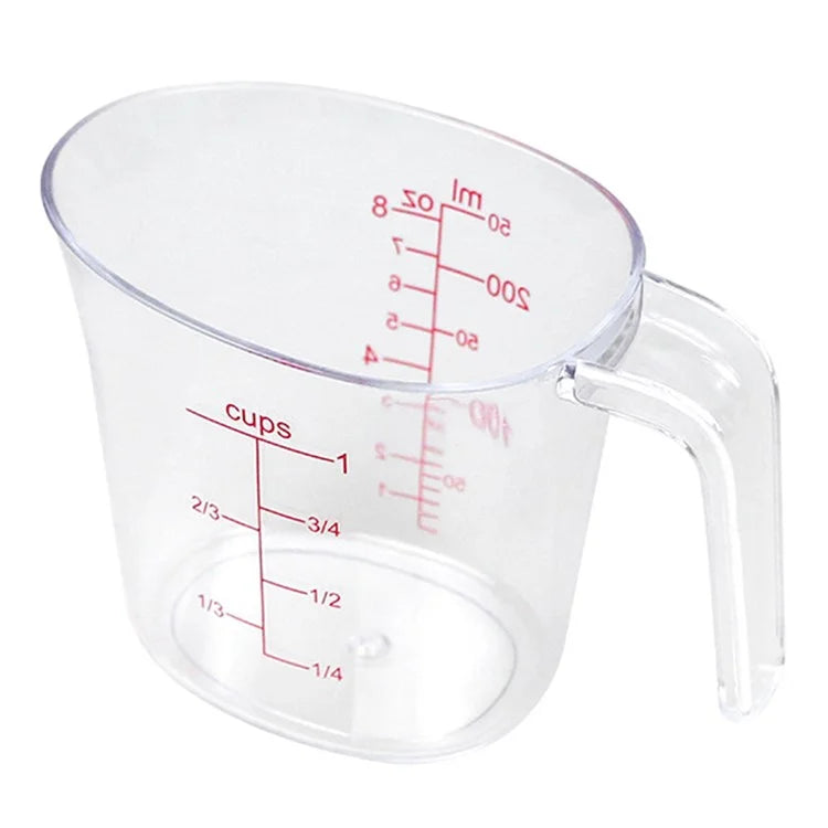3Pcs / Set Measuring Cups Plastic Stackable Measuring Jugs with Handle Kitchen Tool (BPA Free, No FDA Certificate)
