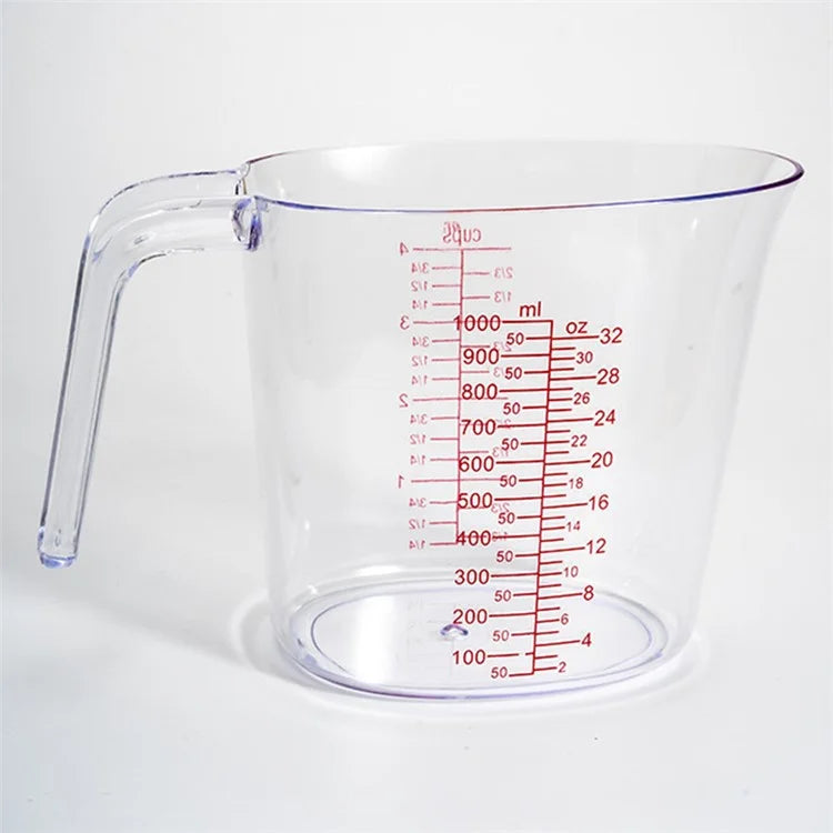 3Pcs / Set Measuring Cups Plastic Stackable Measuring Jugs with Handle Kitchen Tool (BPA Free, No FDA Certificate)