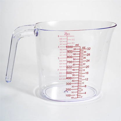 3Pcs / Set Measuring Cups Plastic Stackable Measuring Jugs with Handle Kitchen Tool (BPA Free, No FDA Certificate)