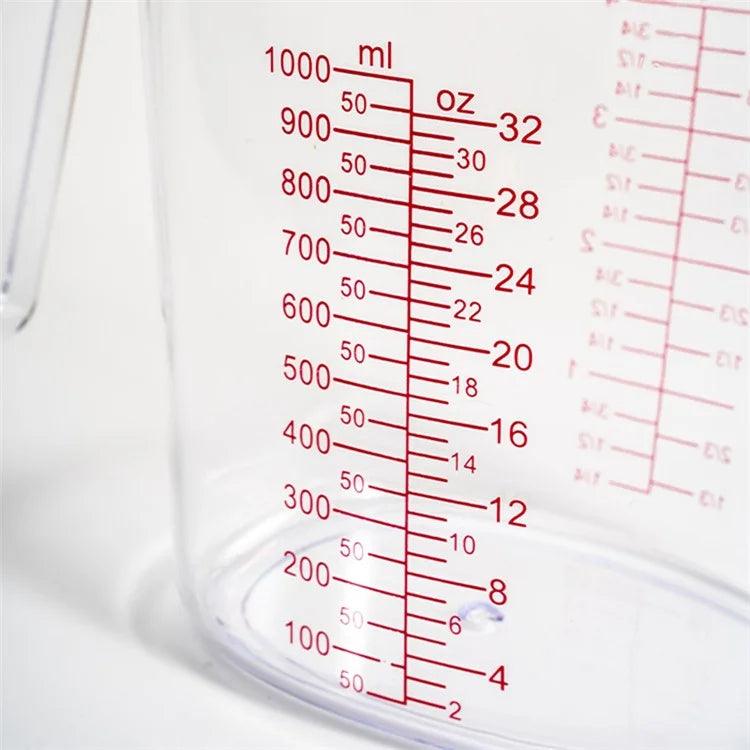 3Pcs / Set Measuring Cups Plastic Stackable Measuring Jugs with Handle Kitchen Tool (BPA Free, No FDA Certificate)