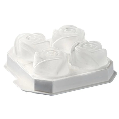 4 Cells Large Ice Ball Making Tray PP Frozen Ice Cube Mold for Whiskey Drink (BPA Free, No FDA Certificate)