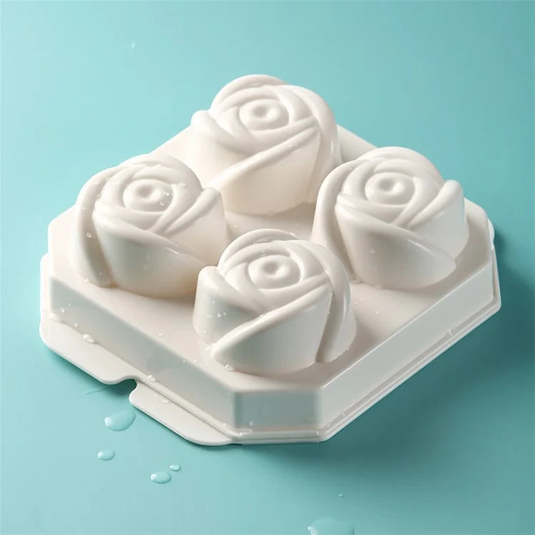 4 Cells Large Ice Ball Making Tray PP Frozen Ice Cube Mold for Whiskey Drink (BPA Free, No FDA Certificate)