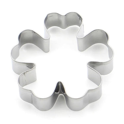 4Pcs Stainless Steel Flower Shape Cookie Cutter Set DIY Baking Mold (BPA Free, No FDA)