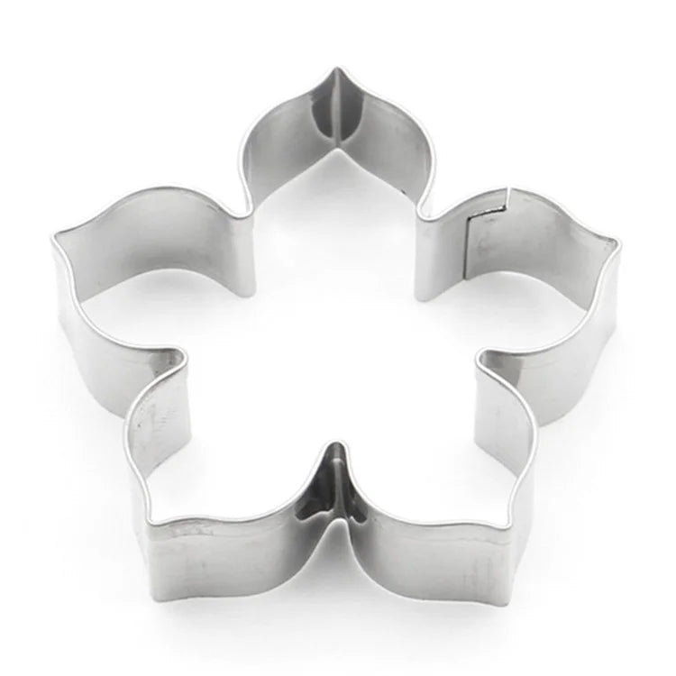 4Pcs Stainless Steel Flower Shape Cookie Cutter Set DIY Baking Mold (BPA Free, No FDA)