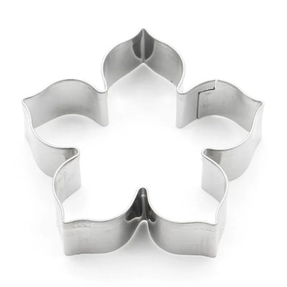 4Pcs Stainless Steel Flower Shape Cookie Cutter Set DIY Baking Mold (BPA Free, No FDA)