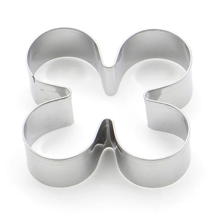 4Pcs Stainless Steel Flower Shape Cookie Cutter Set DIY Baking Mold (BPA Free, No FDA)