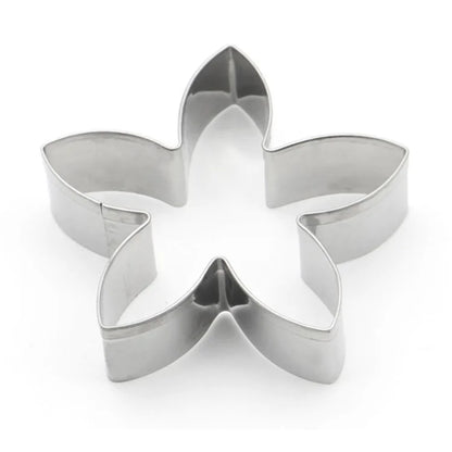 4Pcs Stainless Steel Flower Shape Cookie Cutter Set DIY Baking Mold (BPA Free, No FDA)