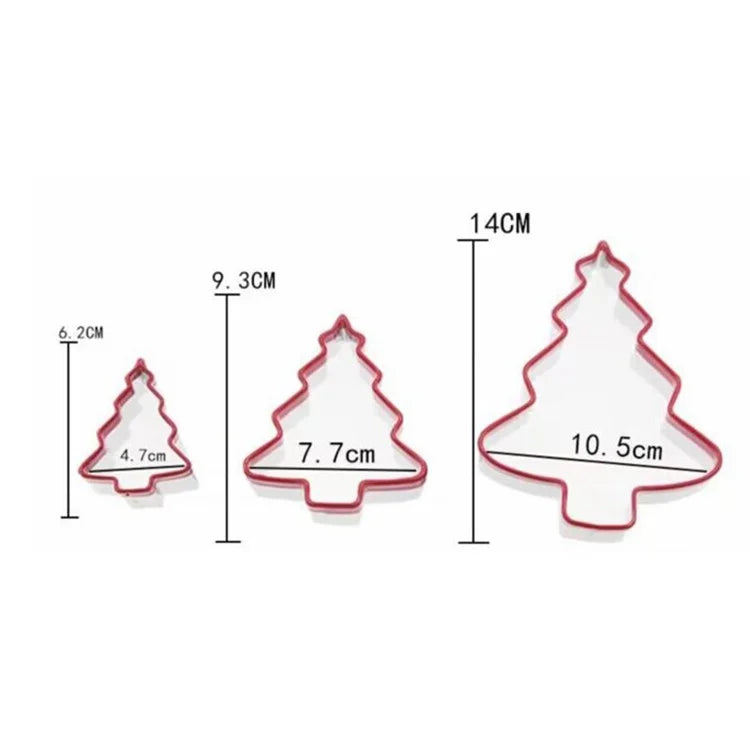 3Pcs / Set Cookie Cutter 430 Stainless Steel + PVC Sandwich Cutting Mold (BPA Free, No FDA)