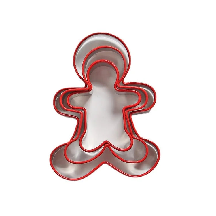 3Pcs / Set Cookie Cutter 430 Stainless Steel + PVC Sandwich Cutting Mold (BPA Free, No FDA)