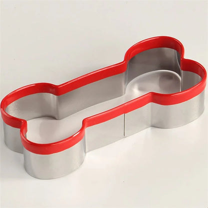 3Pcs / Set Cookie Cutter 430 Stainless Steel + PVC Sandwich Cutting Mold (BPA Free, No FDA)