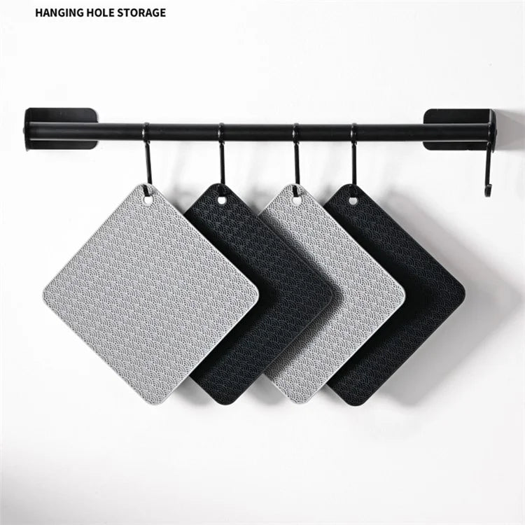 Square Silicone Bowl Dish Heat Insulation Pad Dining Table Protection Mat