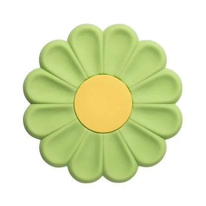 17*17cm Daisy Shape Silicone Heat Insulation Pad Dining Table Anti-scalding Mat