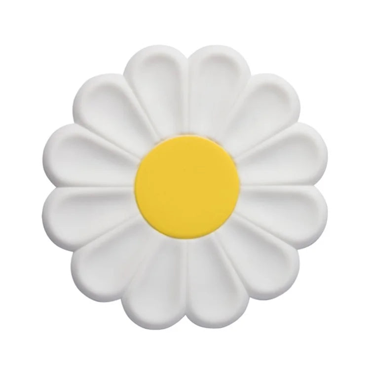 17*17cm Daisy Shape Silicone Heat Insulation Pad Dining Table Anti-scalding Mat