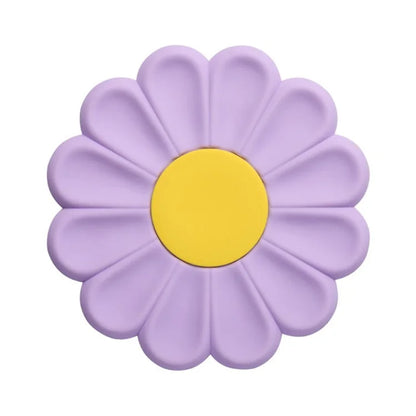 17*17cm Daisy Shape Silicone Heat Insulation Pad Dining Table Anti-scalding Mat