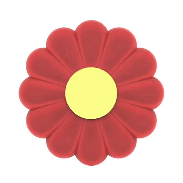 17*17cm Daisy Shape Silicone Heat Insulation Pad Dining Table Anti-scalding Mat