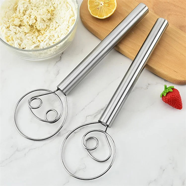 304 Stainless Steel Danish Dough Whisk Hand Mixer Blender (BPA-Free, No FDA)