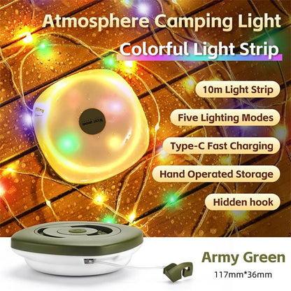 WEST BIKING YP0701425 Camping LED Tent Light Outdoor Campsite Atmosphere Canopy Light