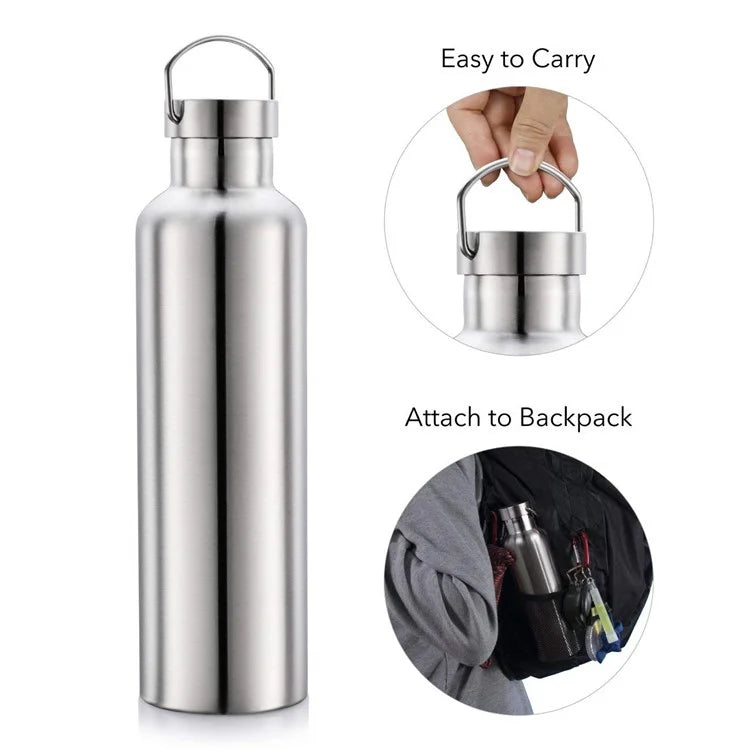 350ml Stainless Steel Water Bottle with Handle Outdoor Sports Insulated Cup (BPA Free, No FDA) - Primary Color