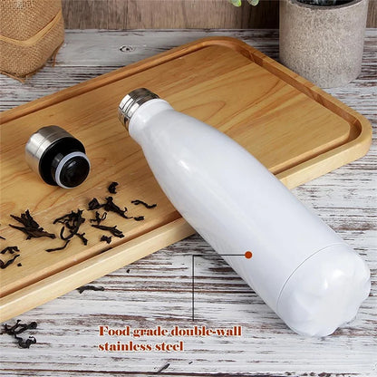 JUNSUNMAY 350ml 304 Stainless Steel Double Layer Vacuum Insulation Cup Cycling Water Bottle (BPA-Free, No FDA Certification)