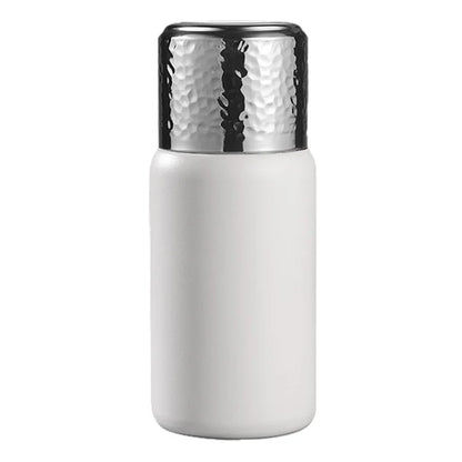 300ml 316 Stainless Steel Insulated Cup Hammered Texture Lid Water Bottle with Tea Strainer (BPA-Free, No FDA Certification)