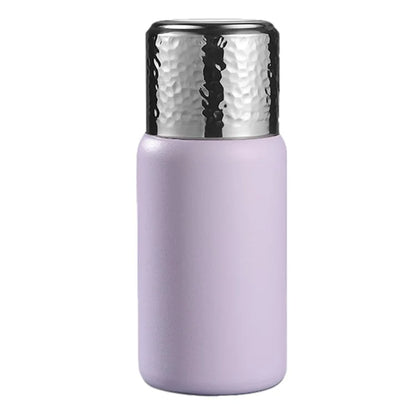 300ml 316 Stainless Steel Insulated Cup Hammered Texture Lid Water Bottle with Tea Strainer (BPA-Free, No FDA Certification)