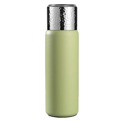 430ml Hammered Texture Lid 316 Stainless Steel Insulated Water Bottle with Tea Strainer (BPA-Free, No FDA Certification)