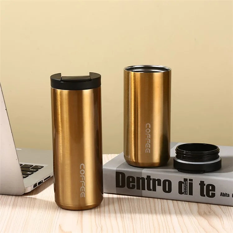 500ml 304 Stainless Steel Insulated Cup Car Office School Water Bottle (BPA-Free, No FDA Certification)