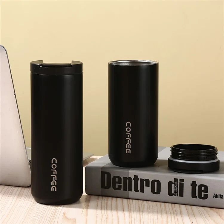 400ml 304 Stainless Steel Insulated Coffee Cup Car Home Water Bottle (BPA-Free, No FDA Certification)