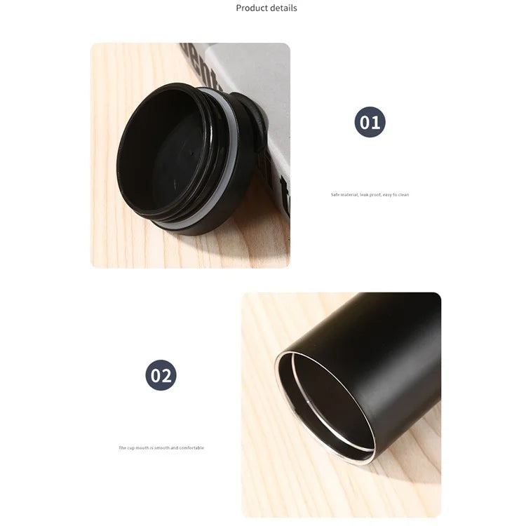 400ml 304 Stainless Steel Insulated Coffee Cup Car Home Water Bottle (BPA-Free, No FDA Certification)