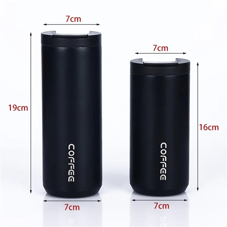 400ml 304 Stainless Steel Insulated Coffee Cup Car Home Water Bottle (BPA-Free, No FDA Certification)