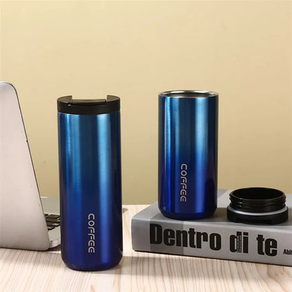 400ml 304 Stainless Steel Insulated Coffee Cup Car Home Water Bottle (BPA-Free, No FDA Certification)