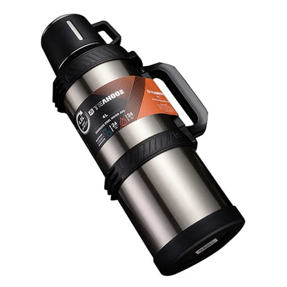TEAHOO 4.0L Outdoor Water Bottle 304 Stainless Steel Insulated Cup (BPA Free, No FDA)