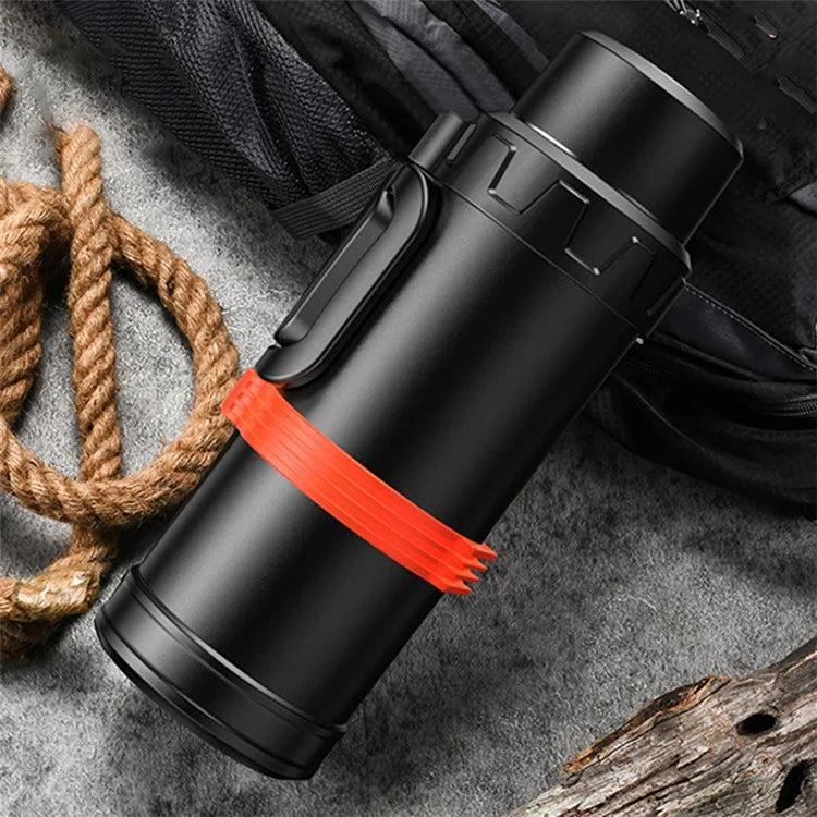 TEAHOO 2000ML 316 Stainless Steel Insulated Cup Foldable Handle Water Bottle (BPA-Free, No FDA)ish Green