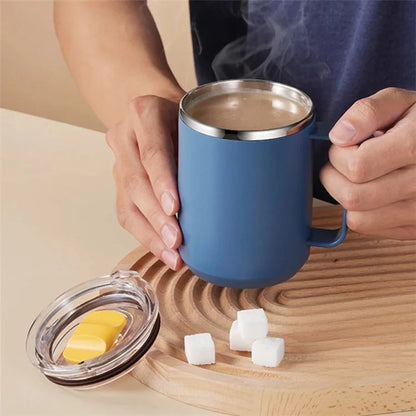 450ml 304 Stainless Steel Travel Mug Insulated Coffee Cup with Lid (BPA Free, No FDA)