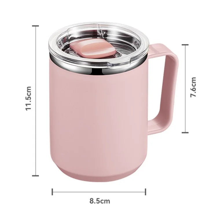 450ml 304 Stainless Steel Travel Mug Insulated Coffee Cup with Lid (BPA Free, No FDA)