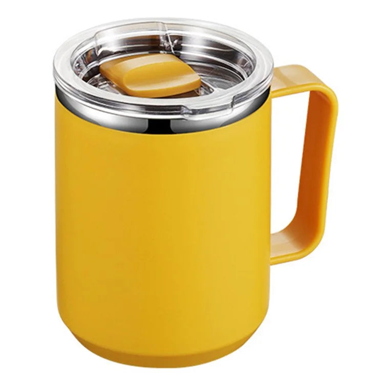 450ml 304 Stainless Steel Travel Mug Insulated Coffee Cup with Lid (BPA Free, No FDA)